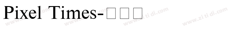 Pixel Times字体转换